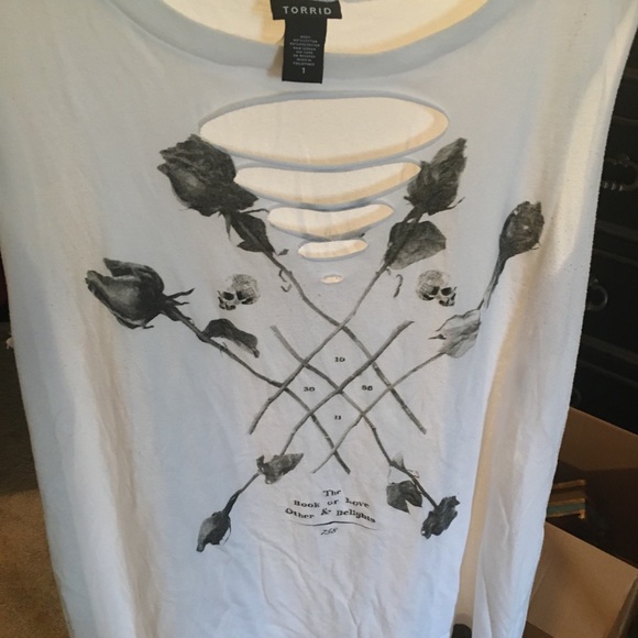 torrid Tops - Torrid Size 1 light Gothic tank top